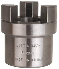 Boston Gear - 1" Max Bore Diam, FC20 Coupling Size, Flexible Half Coupling - 2" OD, 3.69" OAL, Steel - Americas Tooling