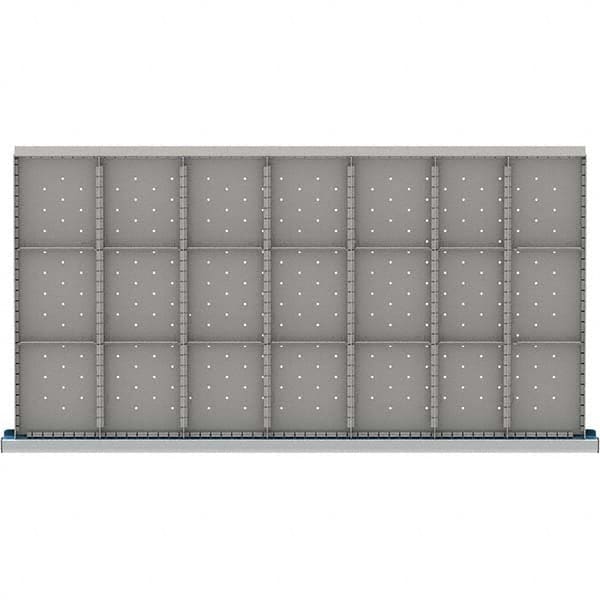 LISTA - 21-Compartment Drawer Divider Layout for 3.15" High Drawers - Americas Tooling