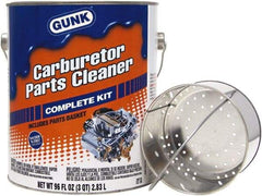 Gunk - Nonchlorinated Carburetor & Parts Cleaner - 96 oz Pail with Dip Basket - Americas Tooling