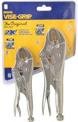 Irwin - 2 Piece Locking Plier Set - Comes in Display Card - Americas Tooling