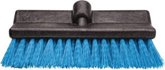 Harper Brush - 2-1/4" Bristle Length, Polypropylene Deck Scrub Brush - 10" Wide Head, 10" OAL, Black, Polypropylene Block - Americas Tooling