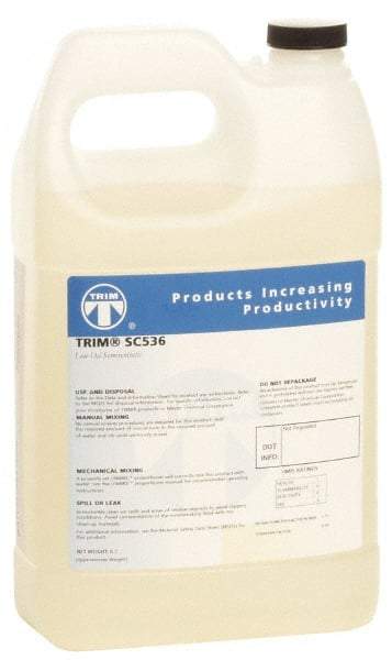 Master Fluid Solutions - Trim SC536, 1 Gal Bottle Cutting & Grinding Fluid - Semisynthetic, For Drilling, Reaming, Tapping - Americas Tooling