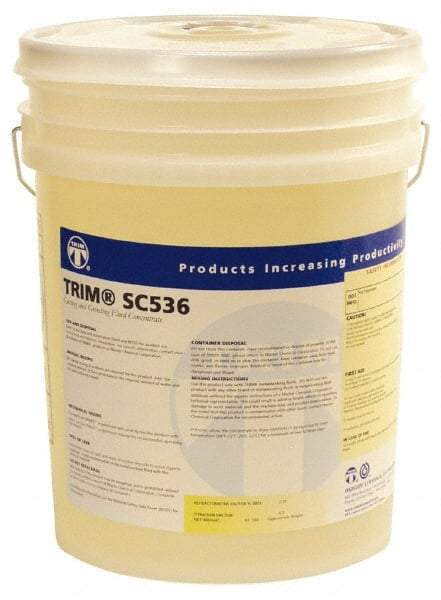 Master Fluid Solutions - Trim SC536, 5 Gal Pail Cutting & Grinding Fluid - Semisynthetic, For Drilling, Reaming, Tapping - Americas Tooling