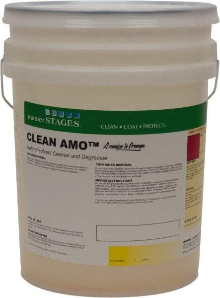 Master Fluid Solutions - 5 Gal Bucket Cleaner/Degreaser - Liquid, Natural Solvent Extracted from Corn & Oranges, Low Odor - Americas Tooling