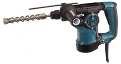 Makita - 120 Volt 1-1/8" SDS Plus Chuck Electric Rotary Hammer - 0 to 4,500 BPM, 0 to 1,100 RPM, Reversible - Americas Tooling