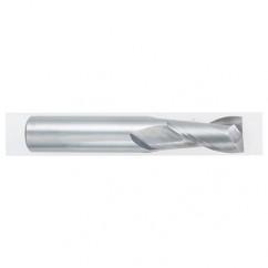 1/2 Dia. x 3 Overall Length 2-Flute Square End Solid Carbide SE End Mill-Round Shank-Center Cutting-Uncoated - Americas Tooling