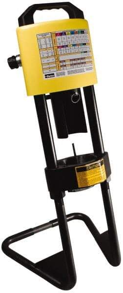 Parker - 3/16 to 1-1/4" Cut Diam, 30 Ton Portable Hose Crimper - 30 sec Cycle, 15" Wide x 30" High x 12" Deep - Americas Tooling