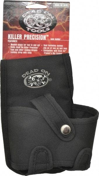 Dead On - 1 Pocket Tape Measure Holster - Polyester, Black, 5" Wide x 7" High - Americas Tooling