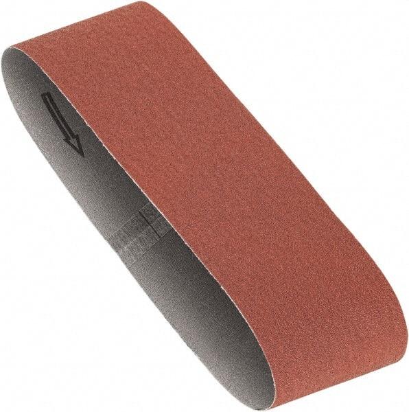 Porter-Cable - 3" Wide x 21" OAL, 80 Grit, Aluminum Oxide Abrasive Belt - Aluminum Oxide, Medium, Coated, X Weighted Cloth Backing, Dry - Americas Tooling