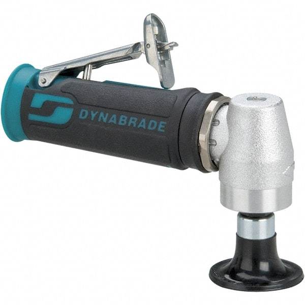 Dynabrade - 2" Max Disc, 12,000 RPM, Pneumatic Handheld Disc Sander - 25 CFM, 1/4" Inlet, 0.4 hp, 90 psi, Includes Wrench & Disc Sander - Americas Tooling