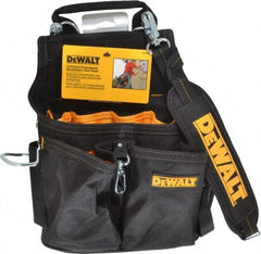 DeWALT - 14 Pocket Electrician's Holster - Ballistic Polyester, Black & Yellow, 12" Wide x 15" High - Americas Tooling