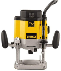 DeWALT - 8,000 to 22,000 RPM, 3 HP, 15 Amp, Plunge Base Electric Router - 1/4 and 1/2 Inch Collet - Americas Tooling