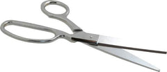 Heritage Cutlery - 4" LOC, 9" OAL Chrome Plated Standard Shears - Right Hand, Metal Offset Handle, For General Purpose Use - Americas Tooling
