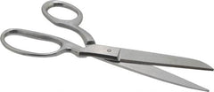 Heritage Cutlery - 3-1/2" LOC, 8-1/2" OAL Stainless Steel Standard Shears - Right Hand, Metal Bent Handle, For General Purpose Use - Americas Tooling