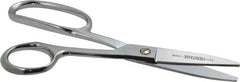 Heritage Cutlery - 3" LOC, 8-1/4" OAL Chrome Plated High Leverage Shears - Right Hand, Metal Straight Handle, For General Purpose Use - Americas Tooling