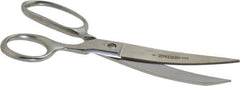 Heritage Cutlery - 3-1/2" LOC, 8" OAL Chrome Plated Standard Shears - Right Hand, Plastic Straight Handle, For Poultry Processing - Americas Tooling