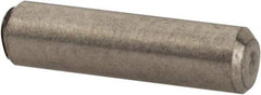 Value Collection - 3/32" Diam x 3/8" Pin Length 316 Stainless Steel Standard Dowel Pin - Bright Finish, 2 Beveled End - Americas Tooling