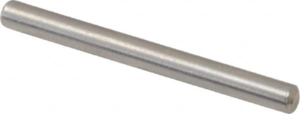 Value Collection - 3/32" Diam x 1" Pin Length 316 Stainless Steel Standard Dowel Pin - Bright Finish, 2 Beveled End - Americas Tooling