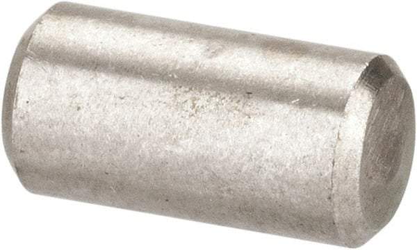 Value Collection - 3/16" Diam x 3/8" Pin Length 316 Stainless Steel Standard Dowel Pin - Bright Finish, 2 Beveled End - Americas Tooling