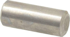 Value Collection - 1/4" Diam x 5/8" Pin Length 316 Stainless Steel Standard Dowel Pin - Bright Finish, 2 Beveled End - Americas Tooling