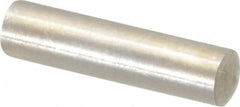 Value Collection - 4mm Diam x 16mm Pin Length 316 Stainless Steel Standard Dowel Pin - Bright Finish, 1 Rounded End - Americas Tooling