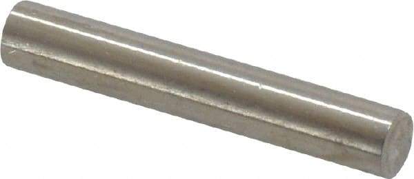 Value Collection - 4mm Diam x 24mm Pin Length 316 Stainless Steel Standard Dowel Pin - Bright Finish, 1 Rounded End - Americas Tooling