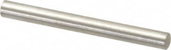 Value Collection - 4mm Diam x 40mm Pin Length 316 Stainless Steel Standard Dowel Pin - Bright Finish, 1 Rounded End - Americas Tooling