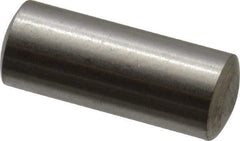 Value Collection - 5mm Diam x 12mm Pin Length 316 Stainless Steel Standard Dowel Pin - Bright Finish, 1 Rounded End - Americas Tooling