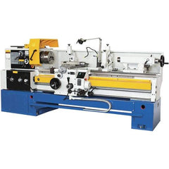 Summit - 18-1/4" Swing, 60" Between Centers, 120 Volt, Triple Phase Toolroom Lathe - 5MT Taper, 10 hp, 32 to 1,500 RPM, 3-1/8" Bore Diam, 44" Deep x 63" High x 114" Long - Americas Tooling