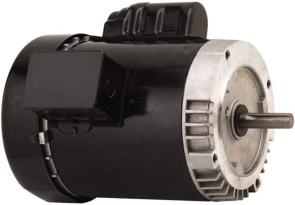 US Motors - 2 Max hp, 1,725 Max RPM, Single Cap Start-Cap Run Electric AC DC Motor - 115/208-230 V Input, Single Phase, 145TC Frame, 7/8" Shaft Diam, C-Face Mount, TEFC Enclosure - Americas Tooling