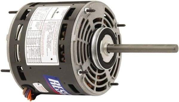 US Motors - 3/4 Max hp, 1,075 Max RPM, Permanent Split Cap Electric AC DC Motor - 208-230 V Input, Single Phase, 48Y Frame, 1/2" Shaft Diam, Stud Mount, TEAO Enclosure - Americas Tooling