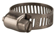 Value Collection - SAE Size 6, 5/16 to 7/8" Diam, Stainless Steel Worm Drive Clamp - 5/16" Wide, Material Grade 201 - Americas Tooling