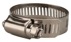 Value Collection - SAE Size 20, 3/4 to 1-3/4" Diam, Stainless Steel Worm Drive Clamp - 1/2" Wide, Material Grade 201 - Americas Tooling