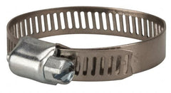 Value Collection - SAE Size 20, 3/4 to 1-3/4" Diam, Stainless Steel/Carbon Steel Worm Drive Clamp - 5/16" Wide, Material Grade 201 - Americas Tooling