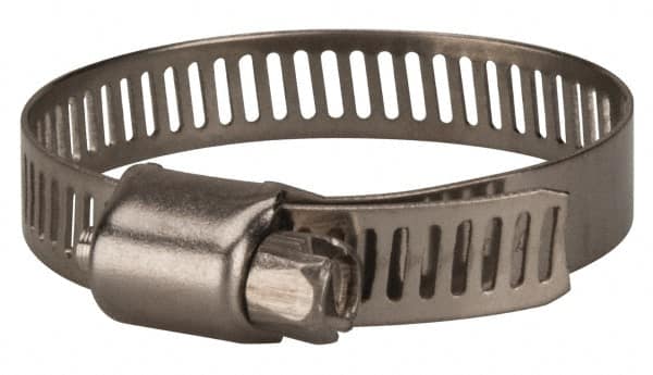 Value Collection - SAE Size 20, 3/4 to 1-3/4" Diam, Stainless Steel Worm Drive Clamp - 5/16" Wide, Material Grade 201 - Americas Tooling