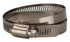 Value Collection - SAE Size 88, 4 to 6" Diam, Stainless Steel Worm Drive Clamp - 1/2" Wide, Material Grade 201 - Americas Tooling