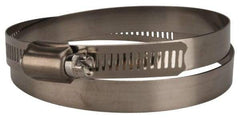 Value Collection - SAE Size 116, 5-3/4 to 7-3/4" Diam, Stainless Steel Worm Drive Clamp - 1/2" Wide, Material Grade 201 - Americas Tooling