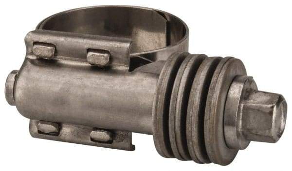 Value Collection - 9/16 to 1-1/16" Hose, 9/16" Wide x 0.6" Thick, Constant Torque Clamp - 9/16 to 1-1/16" Diam, Grade 301 & 410 Stainless Steel Screw - Americas Tooling