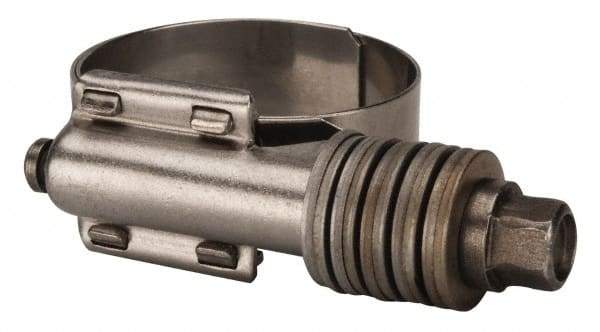 Value Collection - 1 to 1-3/4" Hose, 5/8" Wide x 0.7" Thick, Constant Torque Clamp - 1 to 1-3/4" Diam, Grade 301 & 410 Stainless Steel Screw - Americas Tooling