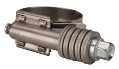 Value Collection - 1 to 1-3/4" Hose, 5/8" Wide x 0.7" Thick, Constant Torque Clamp - 1 to 1-3/4" Diam, Grade 301 Stainless Steel Screw - Americas Tooling