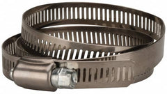 Value Collection - SAE Size 128, 2-1/2 to 8-1/2" Diam, Stainless Steel/Carbon Steel Worm Drive Clamp - 1/2" Wide, Material Grade 201 - Americas Tooling