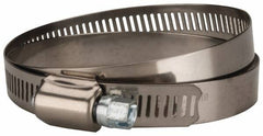 Value Collection - SAE Size 104, 5 to 7" Diam, Stainless Steel/Carbon Steel Worm Drive Clamp - 1/2" Wide, Material Grade 201 - Americas Tooling