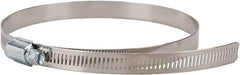 Value Collection - SAE Size 96, 4-1/2 to 6-1/2" Diam, Stainless Steel/Carbon Steel Worm Drive Clamp - 1/2" Wide, Material Grade 201 - Americas Tooling