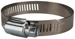 Value Collection - SAE Size 36, 1-3/4 to 2-3/4" Diam, Stainless Steel/Carbon Steel Worm Drive Clamp - 1/2" Wide, Material Grade 201 - Americas Tooling