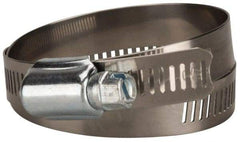 Value Collection - SAE Size 72, 3 to 5" Diam, Stainless Steel/Carbon Steel Worm Drive Clamp - 1/2" Wide, Material Grade 201 - Americas Tooling