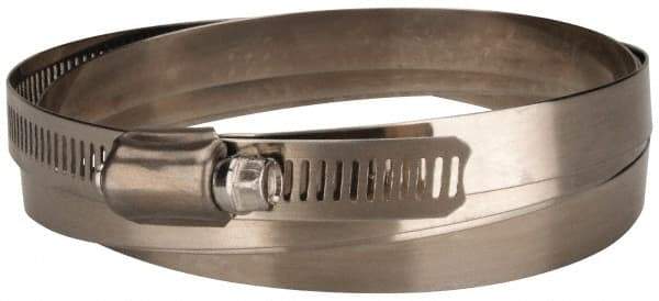 Value Collection - SAE Size 270, 15-3/8 to 17-3/8" Diam, Stainless Steel Worm Drive Clamp - 1/2" Wide, Material Grade 201 - Americas Tooling