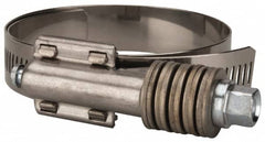 Value Collection - 2-1/4 to 3-1/8" Hose, 5/8" Wide x 0.7" Thick, Constant Torque Clamp - 2-1/4 to 3-1/8" Diam, Grade 304 Stainless Steel/Carbon Steel Screw - Americas Tooling