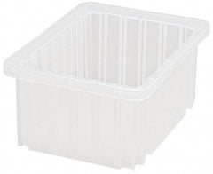 Quantum Storage - Clear Polypropylene Dividable Container - Stacking, 10.9" Long x 8.3" Wide x 5" High - Americas Tooling