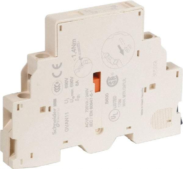 Schneider Electric - Circuit Breaker Auxiliary Contact Block - Use with GV2L, GV2LE, GV2ME, GV2P, GV2RT, GV3L, GV3P, TeSys - Americas Tooling