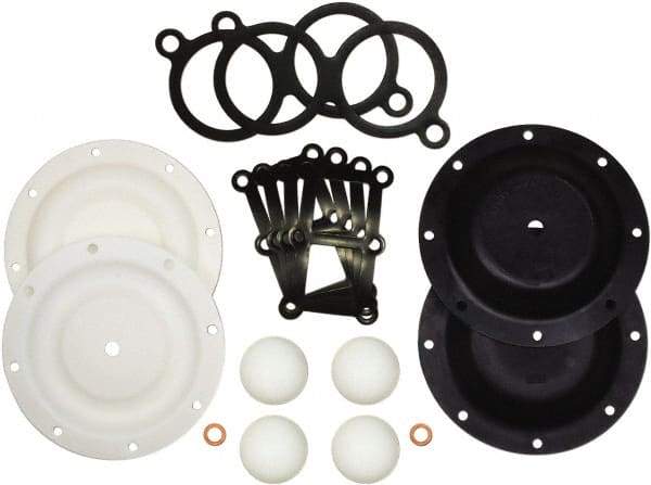 SandPIPER - 1/4" Pump, PTFE Fluid Section Repair Kit - For Use with Diaphragm Pumps - Americas Tooling